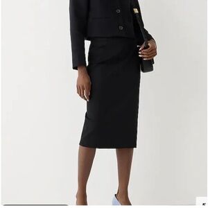 J. Crew Black Pencil Skirt